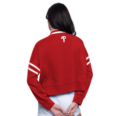 Philadelphia Phillies Starter Women's Power Play Cropped Pullover Sweatshirt | MLB Shop