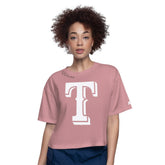 Texas Rangers Starter Women's Play the Ball Boxy Cropped T-Shirt | MLB Shop