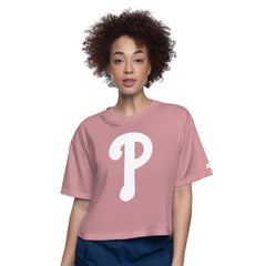 Philadelphia Phillies Starter Women's Play the Ball Boxy Cropped T-Shirt | MLB Shop