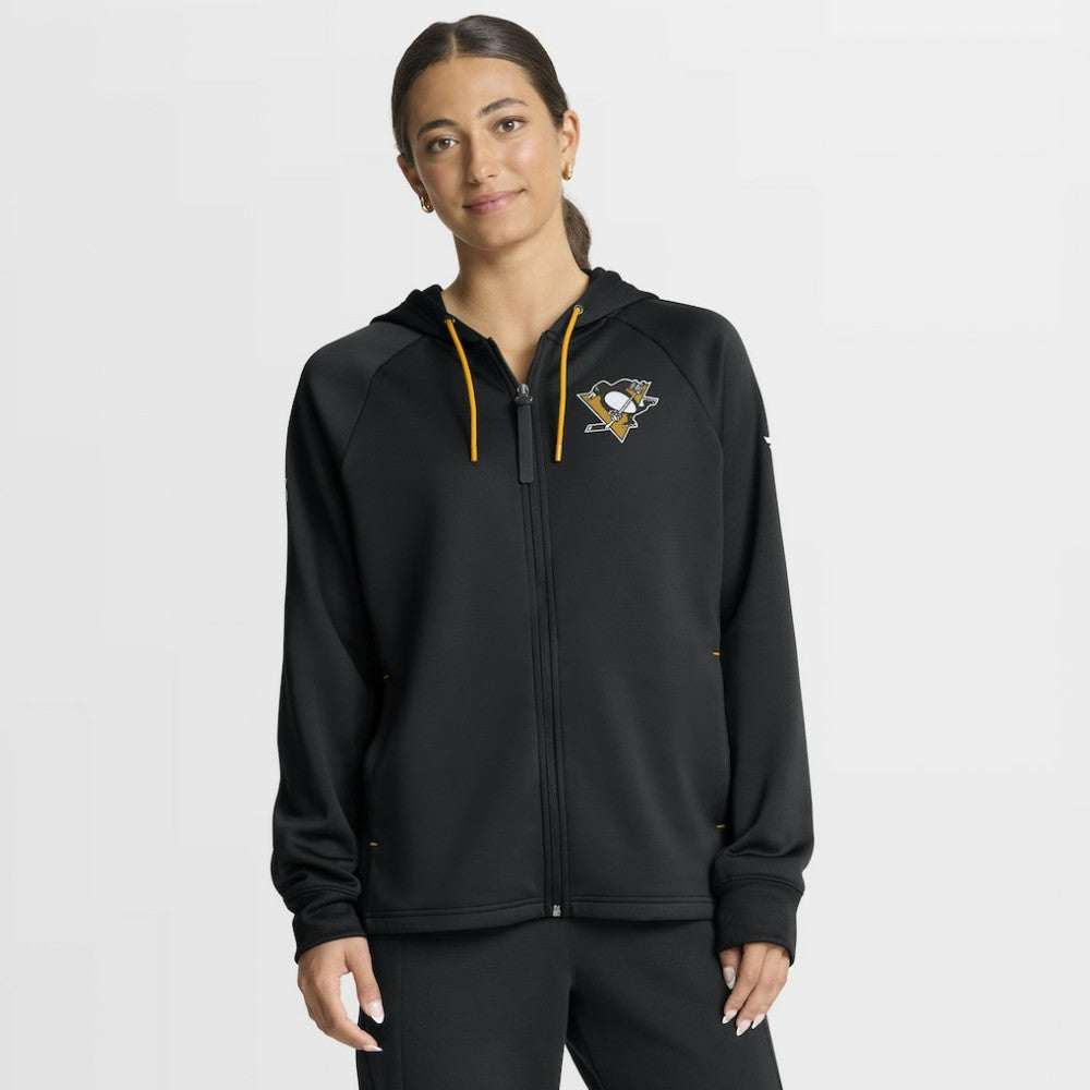 Pittsburgh Penguins Fanatics Women's Authentic Pro Rink Raglan Full-Zip Hoodie Outlet