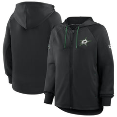 Dallas Stars Fanatics Women's Authentic Pro Rink Raglan Full-Zip Hoodie Discount