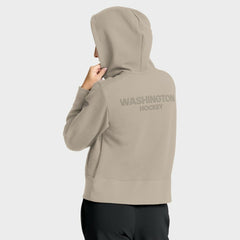 Washington Capitals Fanatics Women's Authentic Pro Road Tri-Blend Quarter-Zip Hoodie Sale