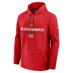 Chicago Blackhawks Fanatics Authentic Pro Centennial Rink Hoodie - Red For Sale
