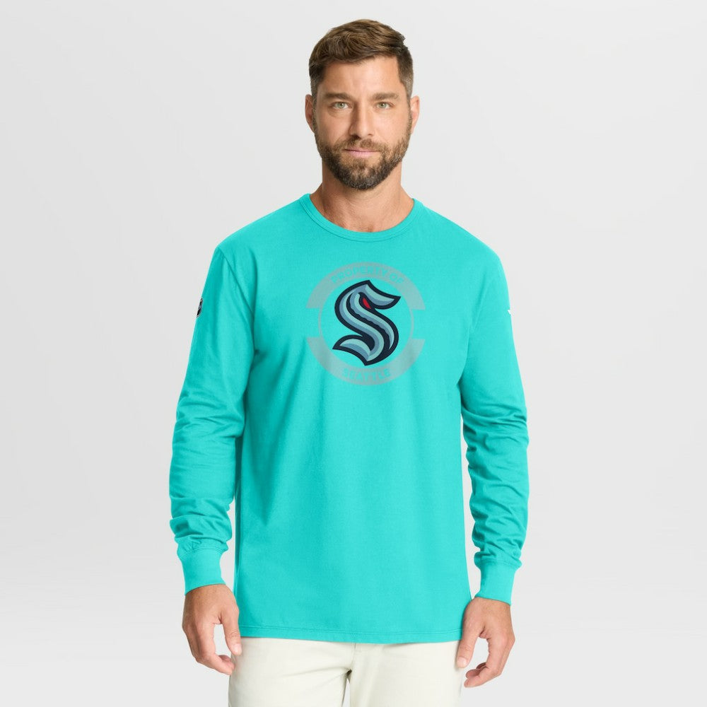 Seattle Kraken Fanatics Authentic Pro Property Of Practice Long Sleeve T-Shirt Discount
