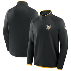 Pittsburgh Penguins Fanatics Authentic Pro Rink Raglan Quarter-Zip Pullover Sale