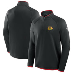 Chicago Blackhawks Fanatics Authentic Pro Rink Raglan Quarter-Zip Pullover Online