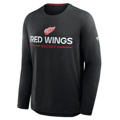 Detroit Red Wings Fanatics Authentic Pro Rink Tech Long Sleeve T-Shirt On Sale