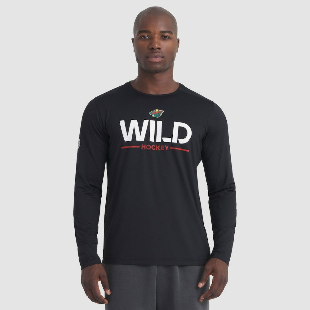 Minnesota Wild Fanatics Authentic Pro Rink Tech Long Sleeve T-Shirt Outlet