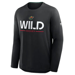 Minnesota Wild Fanatics Authentic Pro Rink Tech Long Sleeve T-Shirt Outlet