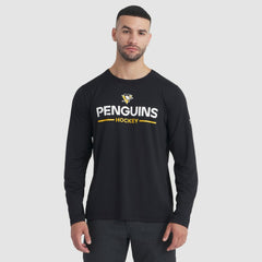 Pittsburgh Penguins Fanatics Authentic Pro Rink Tech Long Sleeve T-Shirt For Sale