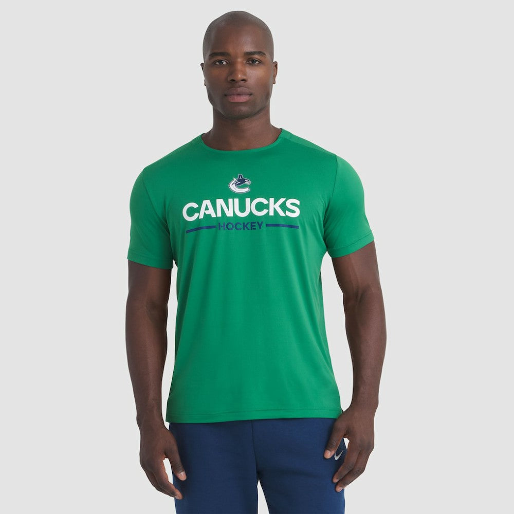 Vancouver Canucks Fanatics Authentic Pro Rink Tech T-Shirt For Sale