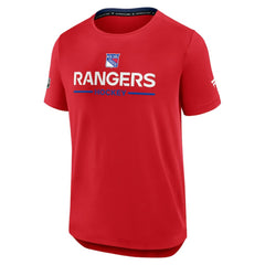 New York Rangers Fanatics Authentic Pro Rink Tech T-Shirt Outlet