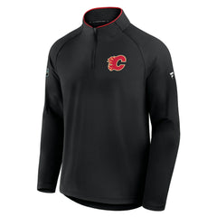 Calgary Flames Fanatics Authentic Pro Rink Training Quarter-Zip Pullover On Sale