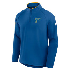 St. Louis Blues Fanatics Authentic Pro Rink Training Quarter-Zip Pullover Sale