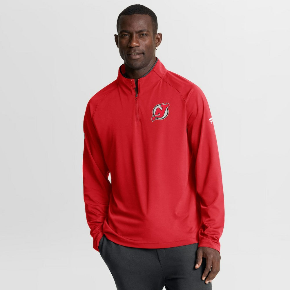 New Jersey Devils Fanatics Authentic Pro Rink Training Quarter-Zip Pullover Sale