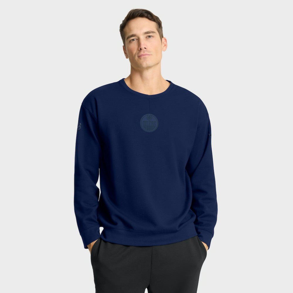 Edmonton Oilers Fanatics Authentic Pro Road Tri-Blend Sweatshirt Discount