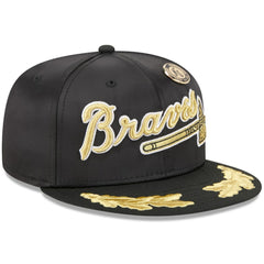 Atlanta Braves New Era 2025 59FIFTY Day Gold Leaf 59FIFTY Fitted Hat | MLB For sale