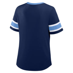 Tennessee Titans Fanatics Women's Redzone Draw Play Athena Lace-Up T-Shirt