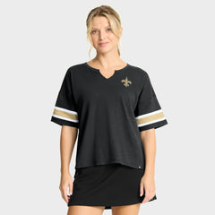 New Orleans Saints Fanatics Women's Redzone Curl Route T-Shirt