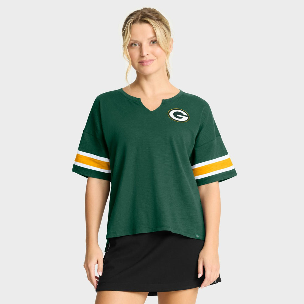 Green Bay Packers Fanatics Women's Redzone Curl Route T-Shirt