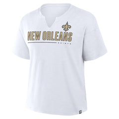 New Orleans Saints Fanatics Women's Redzone Slub Boxy T-Shirt