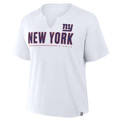 New York Giants Fanatics Women's Redzone Slub Boxy T-Shirt