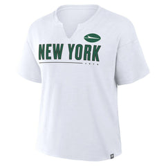 New York Jets Fanatics Women's Redzone Slub Boxy T-Shirt