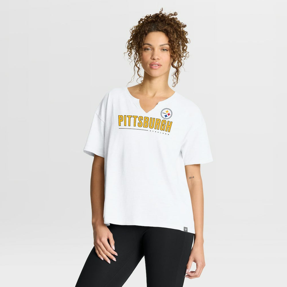Pittsburgh Steelers Fanatics Women's Redzone Slub Boxy T-Shirt
