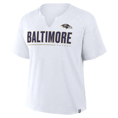 Baltimore Ravens Fanatics Women's Redzone Slub Boxy T-Shirt
