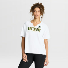 Green Bay Packers Fanatics Women's Redzone Slub Boxy T-Shirt