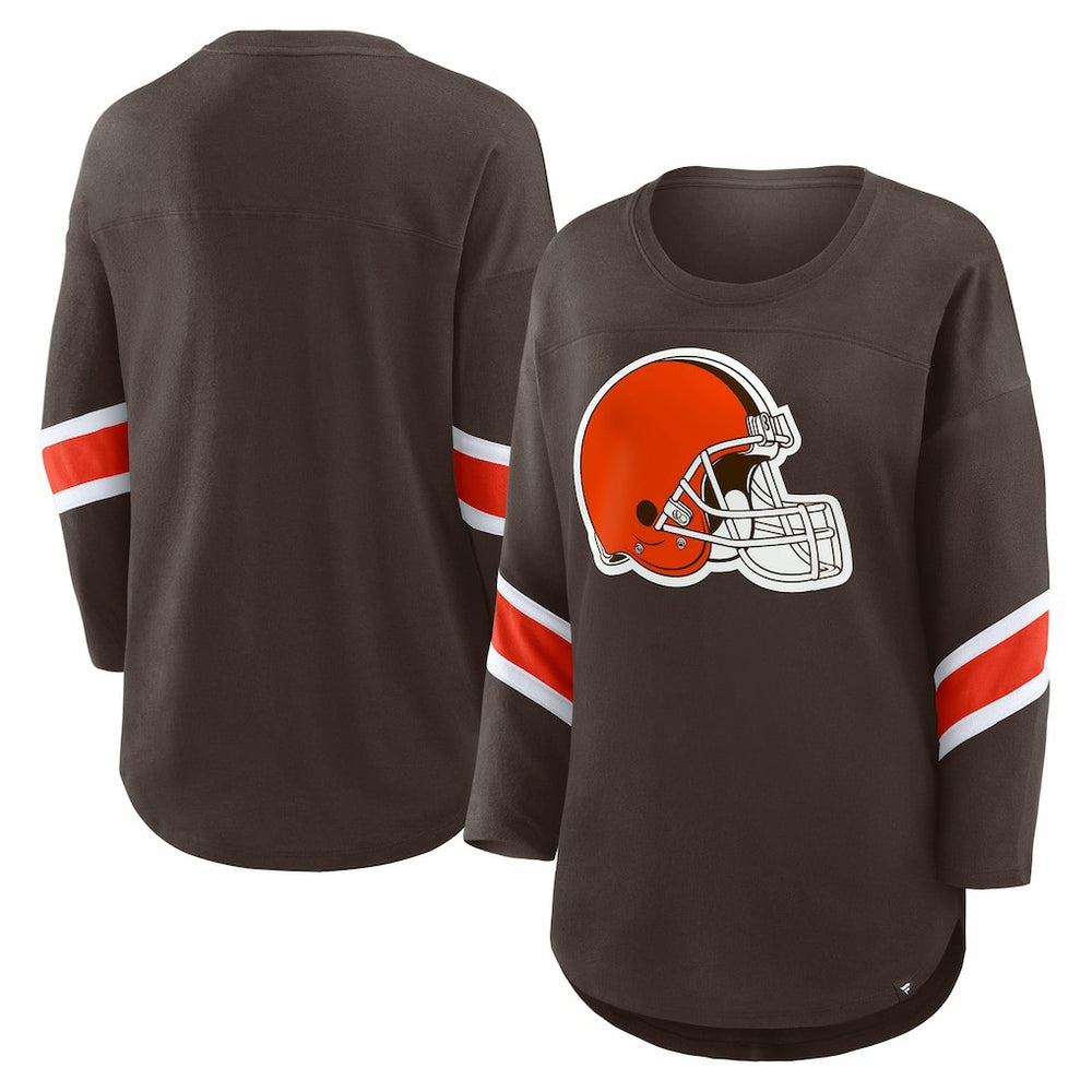 Cleveland Browns Fanatics Women's Redzone 3/4-Sleeve T-Shirt
