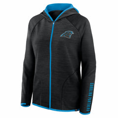 Carolina Panthers Fanatics Women's Redzone End Around Pass Raglan Full-Zip Hoodie