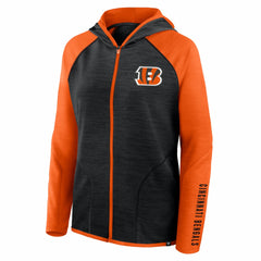 Cincinnati Bengals Fanatics Women's Redzone End Around Pass Raglan Full-Zip Hoodie