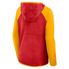 Kansas City Chiefs Fanatics Women's Redzone End Around Pass Raglan Full-Zip Hoodie