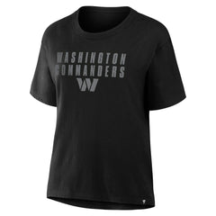Washington Commanders Fanatics Women's Blackout Kneel Down Legacy T-Shirt