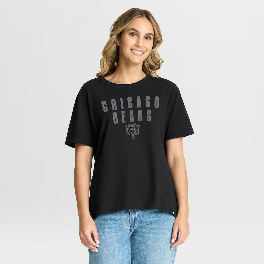 Chicago Bears Fanatics Women's Blackout Kneel Down Legacy T-Shirt
