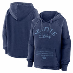 Seattle Seahawks Fanatics Women's Oversized Raglan Gridiron Hoodie
