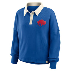 Buffalo Bills Fanatics Women's Oversized Hometown Premium Thermal Long Sleeve Shirt