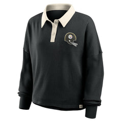 Pittsburgh Steelers Fanatics Women's Oversized Hometown Premium Thermal Long Sleeve Shirt