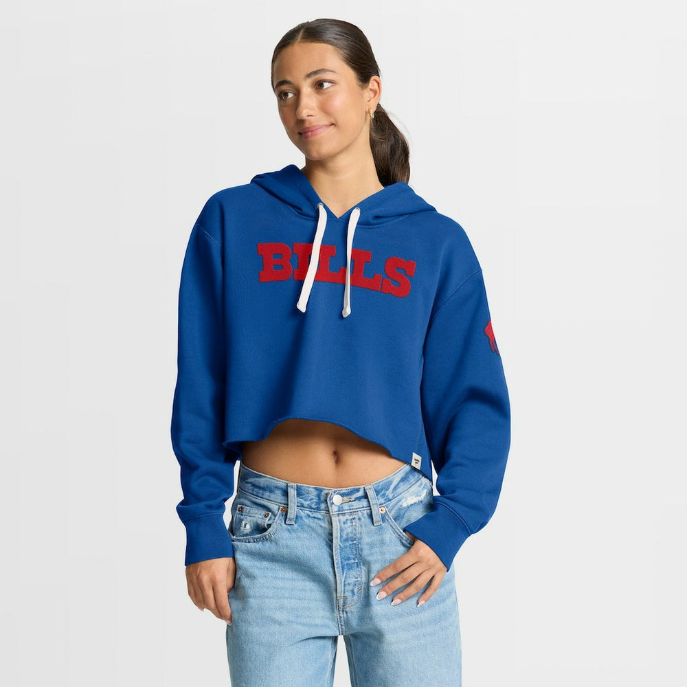 Buffalo Bills Fanatics Women's Oversized Hometown Heritage Cropped Hoodie
