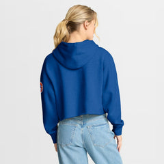 Denver Broncos Fanatics Women's Oversized Hometown Heritage Cropped Hoodie