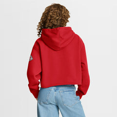 Kansas City Chiefs Fanatics Women's Oversized Hometown Heritage Cropped Hoodie