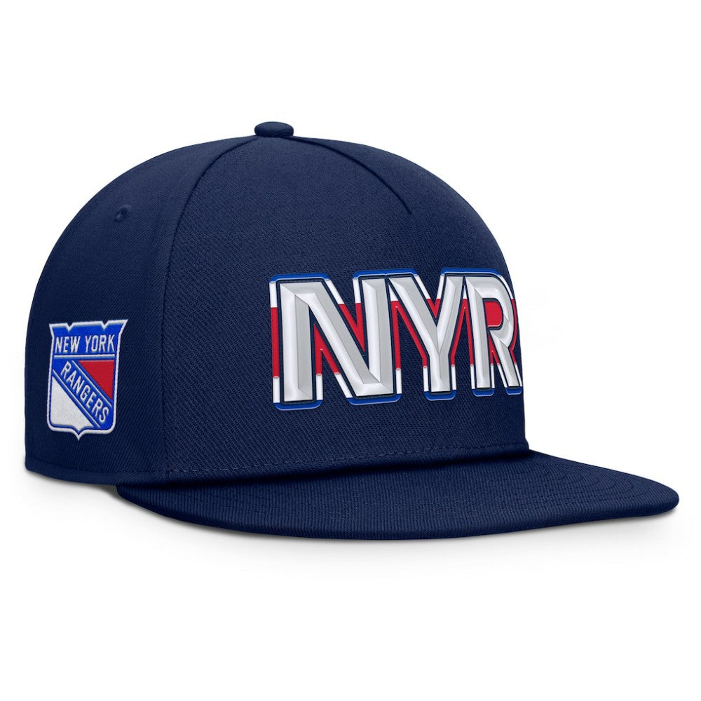 New York Rangers Fanatics Authentic Pro Rink Team Code Snapback Hat Online