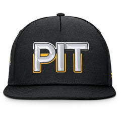 Pittsburgh Penguins Fanatics Authentic Pro Rink Team Code Snapback Hat Sale