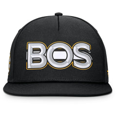 Boston Bruins Fanatics Authentic Pro Rink Team Code Snapback Hat On Sale
