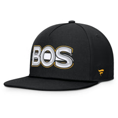 Boston Bruins Fanatics Authentic Pro Rink Team Code Snapback Hat On Sale