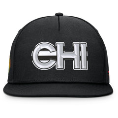 Chicago Blackhawks Fanatics Authentic Pro Rink Team Code Snapback Hat Online
