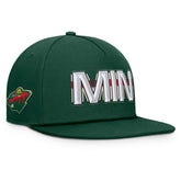 Minnesota Wild Fanatics Authentic Pro Rink Team Code Snapback Hat Discount