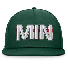 Minnesota Wild Fanatics Authentic Pro Rink Team Code Snapback Hat Discount