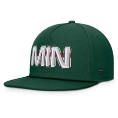 Minnesota Wild Fanatics Authentic Pro Rink Team Code Snapback Hat Discount